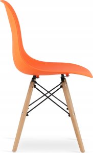 Leobert Krzesło OSAKA pomarańcz / nogi naturalne x 1 4