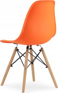 Leobert Krzesło OSAKA pomarańcz / nogi naturalne x 1 6