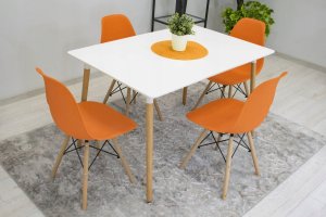 Leobert Krzesło OSAKA pomarańcz / nogi naturalne x 2 13