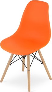 Leobert Krzesło OSAKA pomarańcz / nogi naturalne x 3 5