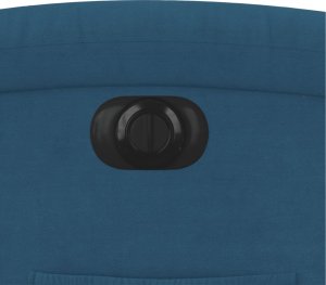 vidaXL Elektryczny fotel rozkładany, niebieski, obity aksamitem 11