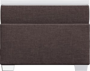 vidaXL Łóżko kontynentalne z materacem, brązowe, tkanina, 90x200 cm 4