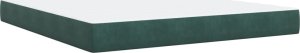 vidaXL Łóżko kontynentalne z materacem, ciemnozielone, 180x200 cm 7