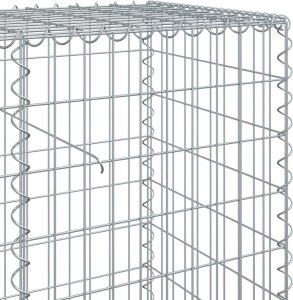 vidaXL Kosz gabionowy z pokrywą, 700x50x100 cm, galwanizowane żelazo 6