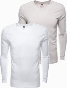 Ombre Zestaw longsleeve męski V-NECK - mix 2-pak V8 Z41 L 1