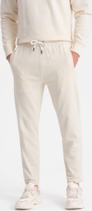 Ombre Męski dresowy komplet bluza + spodnie  kremowy V11 Z78 XXL 6