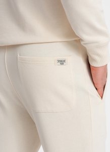 Ombre Męski dresowy komplet bluza + spodnie  kremowy V11 Z78 XXL 7