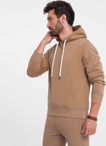 Ombre Komplet męski dresowy bluza + spodnie - brązowy V2 Z80 XXL 4