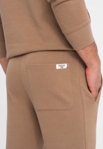 Ombre Komplet męski dresowy bluza + spodnie - brązowy V2 Z80 XXL 7