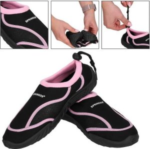 Springos Buty do wody damskie rozm. 37 szybkoschnące buty na plażę, do pływania czarno-różowe UNIWERSALNY 11