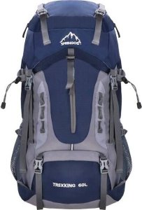 Plecak turystyczny Springos Plecak turystyczny 60 L trekkingowy wielofunkcyjny z gwizdkiem i osłoną przeciwdeszczową UNIWERSALNY 13