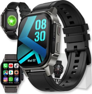 Smartwatch Active Band SMARTWATCH ZEGAREK ROZMOWY MENU POLSKIE DAMSKI MĘSKI CZARNY SPORT PL SMART DM62 1