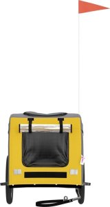 vidaXL Przyczepka rowerowa dla psa, tkanina Oxford i żelazo 4