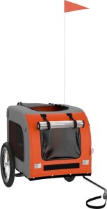 vidaXL Przyczepka rowerowa dla psa, tkanina Oxford i żelazo 3