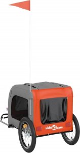 vidaXL Przyczepka rowerowa dla psa, tkanina Oxford i żelazo 6