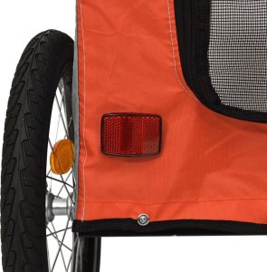 vidaXL Przyczepka rowerowa dla psa, tkanina Oxford i żelazo 8