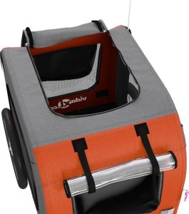 vidaXL Przyczepka rowerowa dla psa, tkanina Oxford i żelazo 9