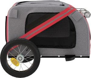 vidaXL Przyczepka rowerowa dla psa, tkanina Oxford i żelazo 7