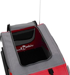 vidaXL Przyczepka rowerowa dla psa, tkanina Oxford i żelazo 9