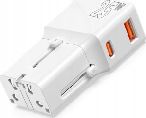 Mobile Origin Travel adapter 25W, EU/US/UK/AU, biały (TAD25-2P-WHT) 1