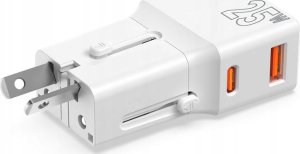 Mobile Origin Travel adapter 25W, EU/US/UK/AU, biały (TAD25-2P-WHT) 9