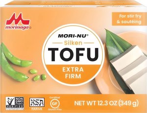 Morinaga Tofu jedwabiste pomarańczowe (ekstra twarde) 349g - Mori-Nu 1