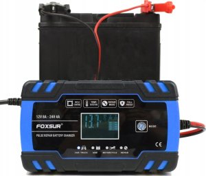 Farrot mocny prostownik lcd do akumulatorów 12v/8a 24v/4a 4