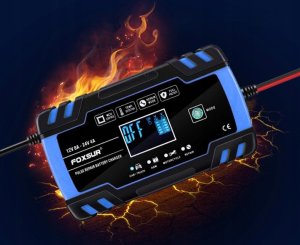 Farrot mocny prostownik lcd do akumulatorów 12v/8a 24v/4a 7