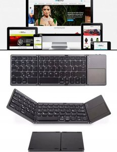 Farrot mini bt klawiatura membranowa zintegrowany składana touchpad 8