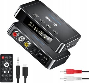 Farrot adapter bluetooth do wieży hifi aux , jack odbiornik nadajnik 5.0 nfc 3