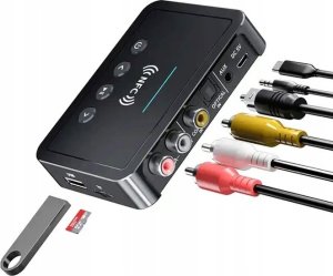 Farrot adapter bluetooth do wieży hifi aux , jack odbiornik nadajnik 5.0 nfc 6