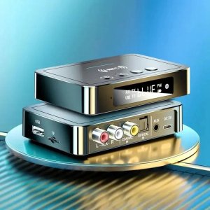 Farrot adapter bluetooth do wieży hifi aux , jack odbiornik nadajnik 5.0 nfc 8