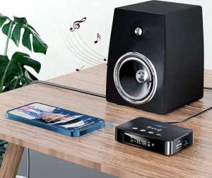 Farrot adapter bluetooth do wieży hifi aux , jack odbiornik nadajnik 5.0 nfc 10