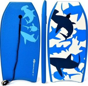 Costway Bodyboard Paddle Board z paskiem zabezpieczającym 94 x 47 x 5,5 cm 1