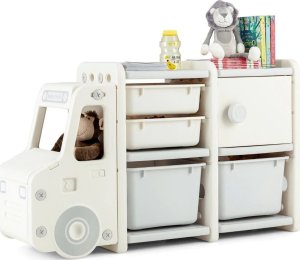 Costway Organizer na zabawki w kształcie samochodu 1