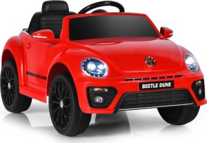 Costway Elektryczny samochód Beetle dla dzieci czerwony 1