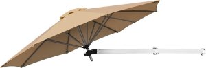 Costway Regulowany parasol ścienny 250cm 1