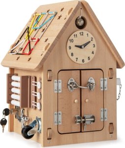 Costway Domek manipulacyjny dla dzieci drewniany 1