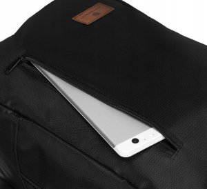 Plecak turystyczny Peterson Plecak podróżny lekki bagaż podręczny unisex czarny kabinówka samolotowy BPP07 2