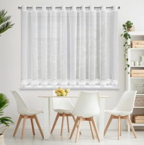 Eurofirany FIRANA GOTOWA KIARA 350 X 150 CM BIAŁY 1