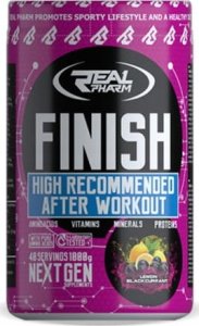 Real Pharm REAL PHARM FINISH AFTER WORKOUT PROSZEK 500G - Wiśnia 1