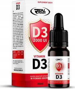 Real Pharm REAL PHARM VITAMIN D3 DROPS KROPLE 30ML 1