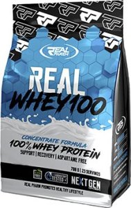 Real Pharm REAL PHARM REAL WHEY 100 KONCENTRAT BIAŁKA PROSZEK 700G - Tiramisu 1