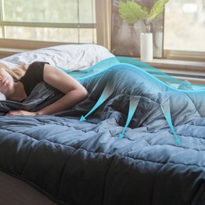 Severno Kołdra obciążeniowa, koc sensoryczny antystresowy 150x200 cm, 6.8 kg, Gravity 6 + torba 2