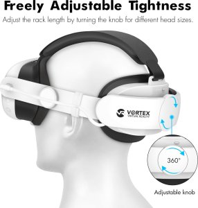 Vortex Virtual Reality Pasek Elite Strap z baterią 6000 mAh do Meta Quest 3 2