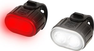 Blow Zestaw akumulatorowa lampka rowerowa LED na przód i tył USB BL-01 komplet 1