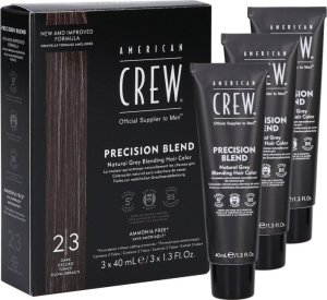 American Crew AMERICAN CREW Precision Blend Odsiwiacz dla mężczyzn DARK (2-3) 3x40ml 1