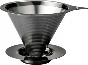 Hario Hario - Double Mesh Metal Dripper - Metalowy dripper z filtrem grafitowy 1