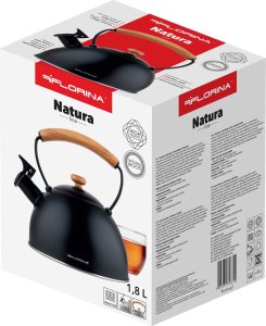 Florina Czajnik nierdzewny New Natura Line czarny 1,8 l 5