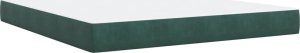 vidaXL Łóżko kontynentalne z materacem, ciemnozielone, 180x200 cm 10